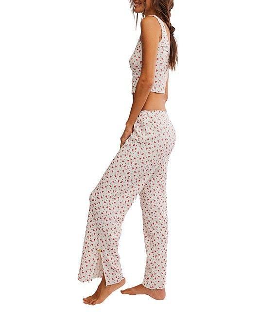 Free People Fresh In Love Ditsy Floral Pointelle Knit Lounge Set Product Image