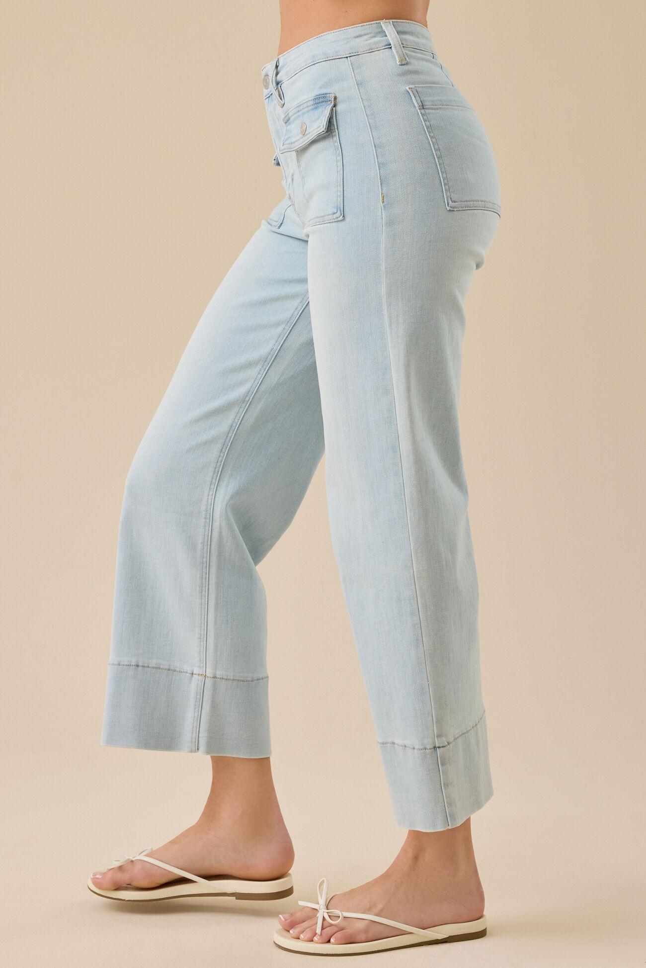 Tullalah Wide Leg Crop Jeans Product Image