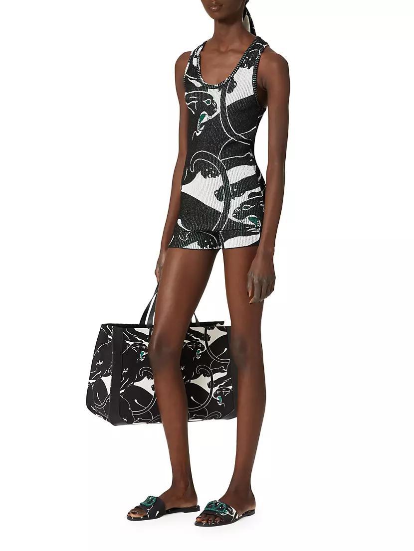 Shorts in Panther Jacquard Lurex Product Image