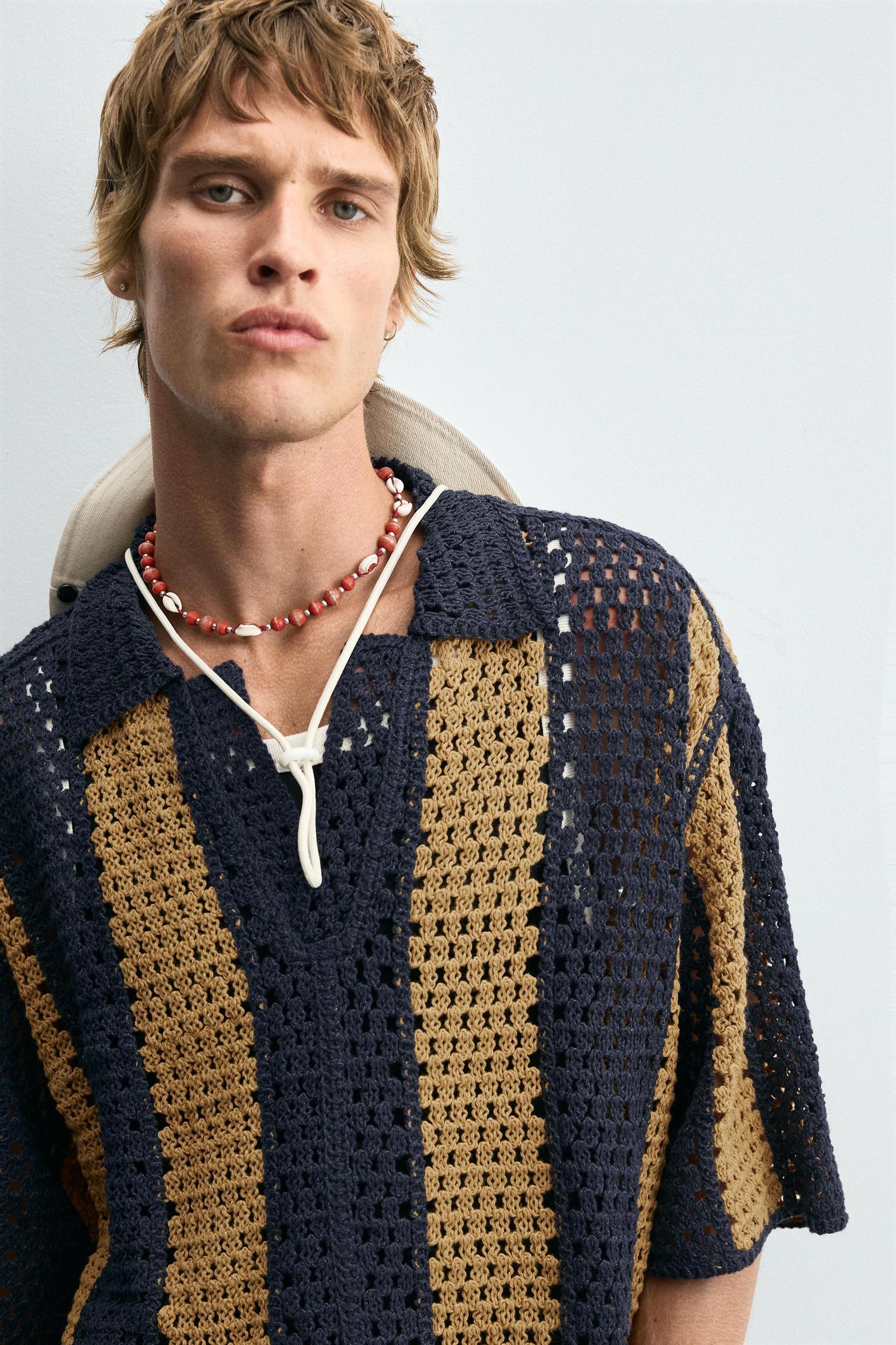 CROCHET PATCH SHIRT Product Image