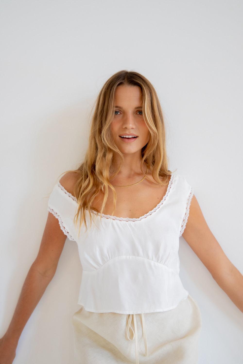 Zadie Top White Product Image