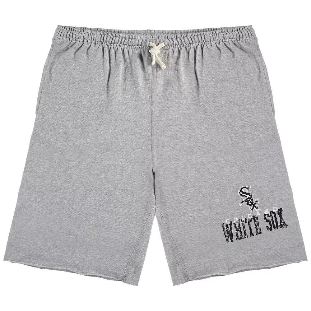 Men's Heathered Gray Chicago White Sox Big & Tall French Terry Shorts, Size: 2XB, Grey Product Image