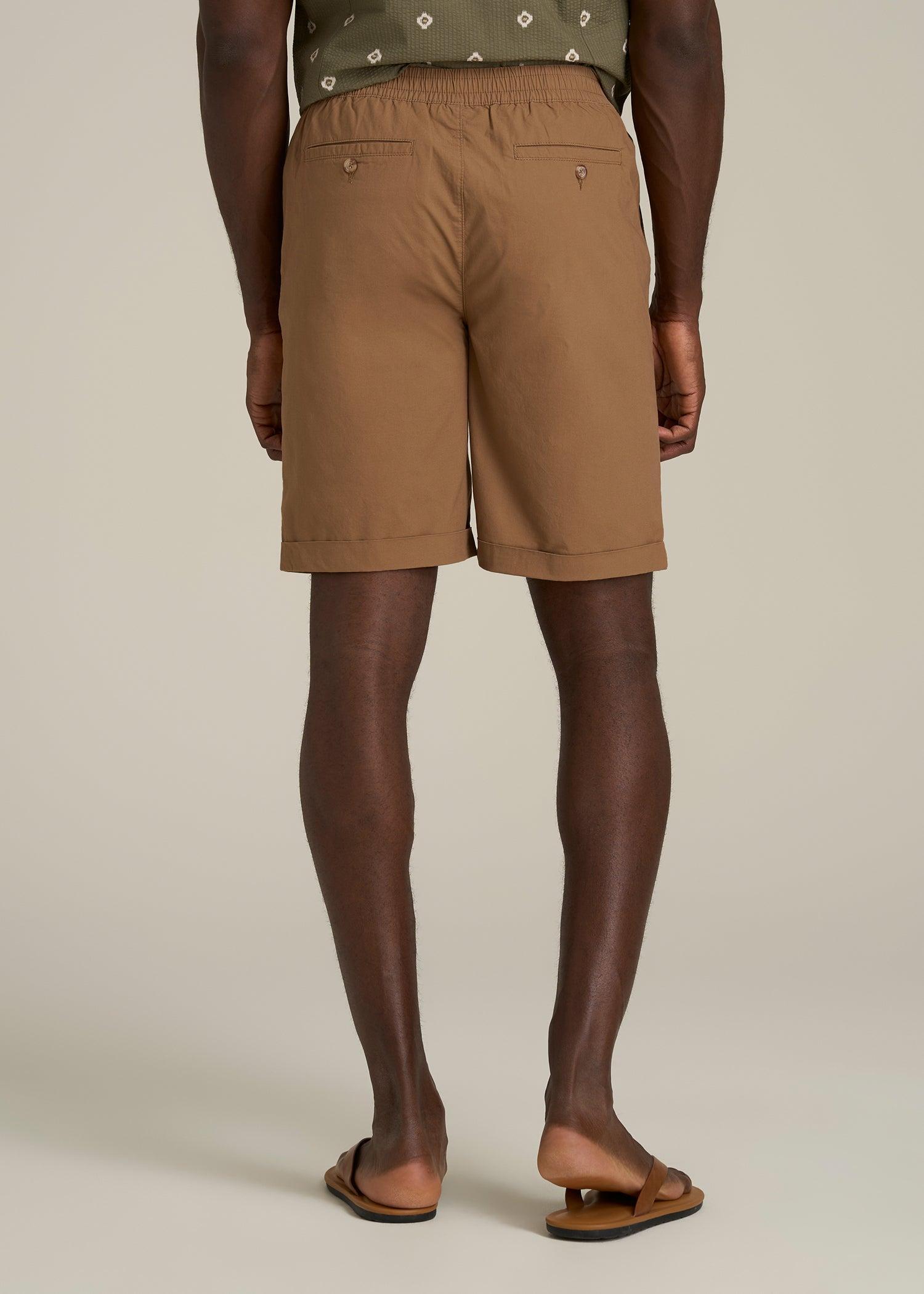 Bermuda Shorts for Tall Men in Russet Brown Male Product Image