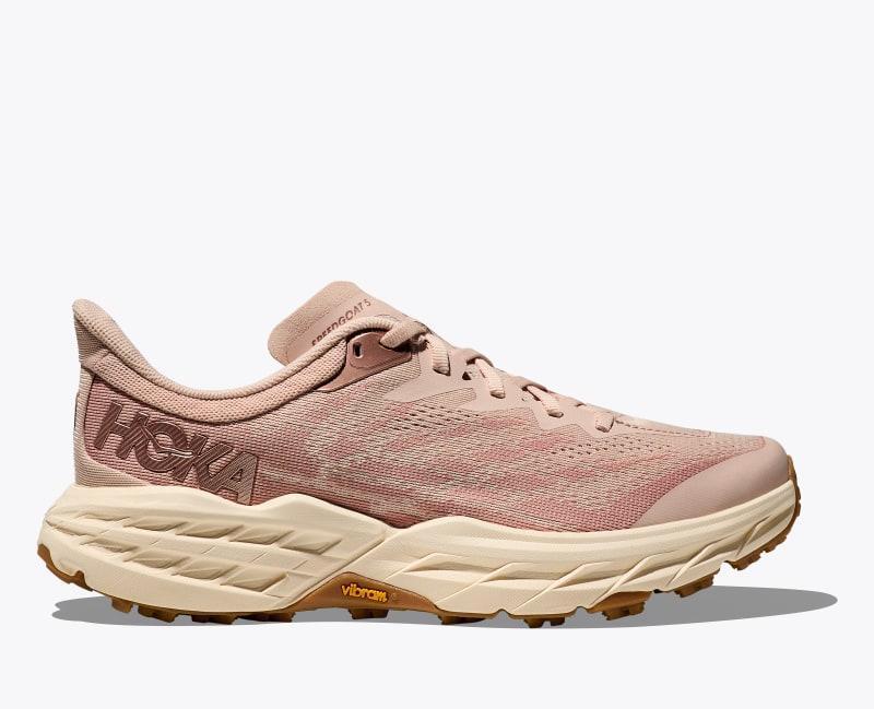 HOKA Men's Speedgoat 5 Shoes in White/Nimbus Cloud, Size 13 Product Image