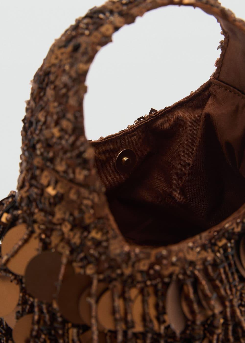 Beaded handbag - Women | MANGO USA Product Image
