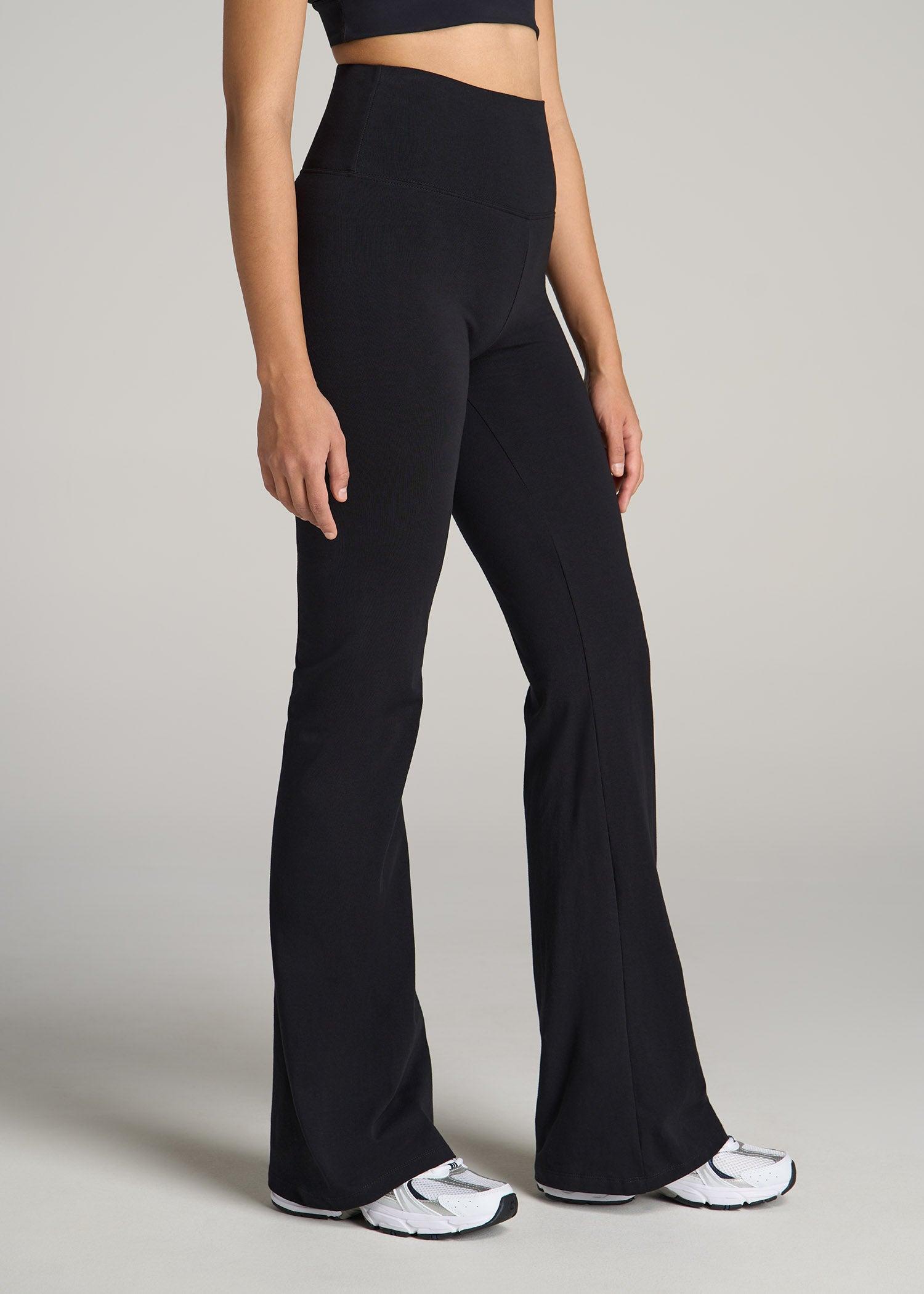 Tall Women's Cotton Flare Legging in Black Product Image