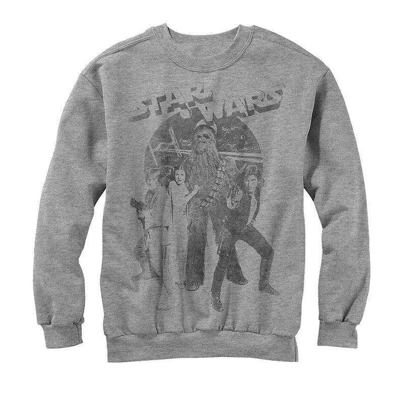 Men's Star Wars Imprint Sweatshirt, Size: Medium, Athletic Grey Product Image