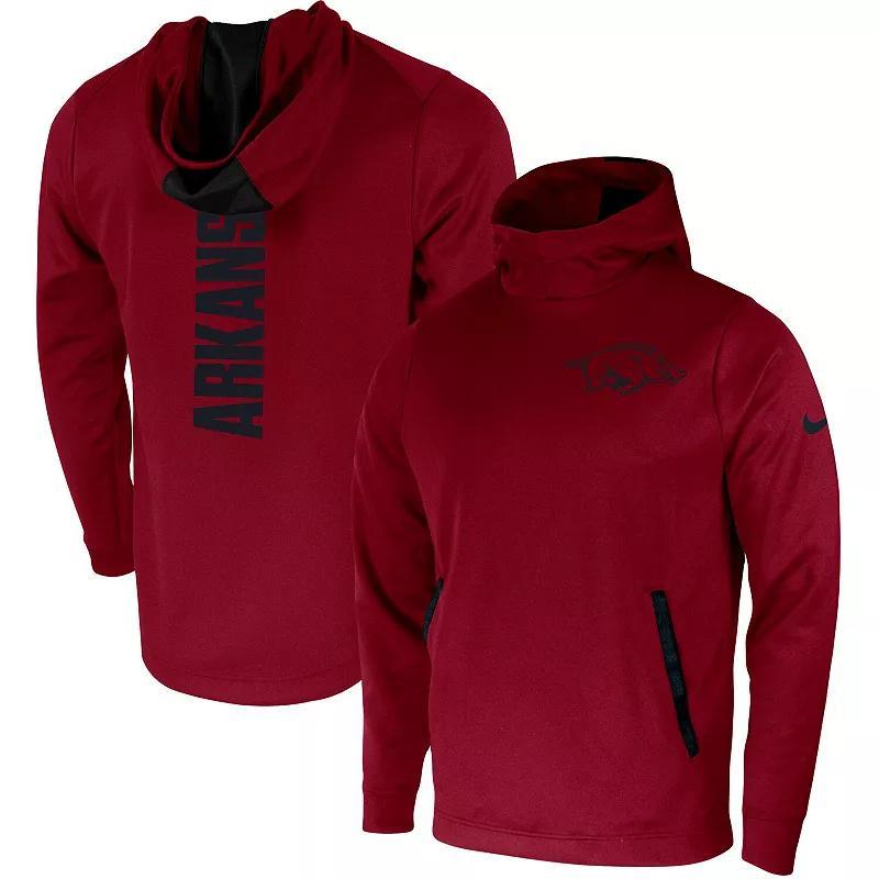 Men's Nike Cardinal Arkansas Razorbacks 2-Hit Performance Pullover Hoodie, Size: 3XL, Red Product Image