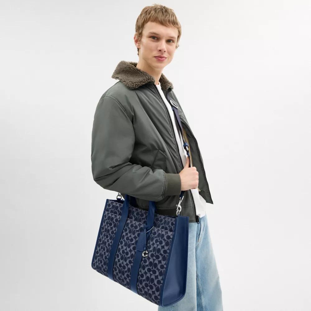 Wesley Tote In Signature Denim Product Image
