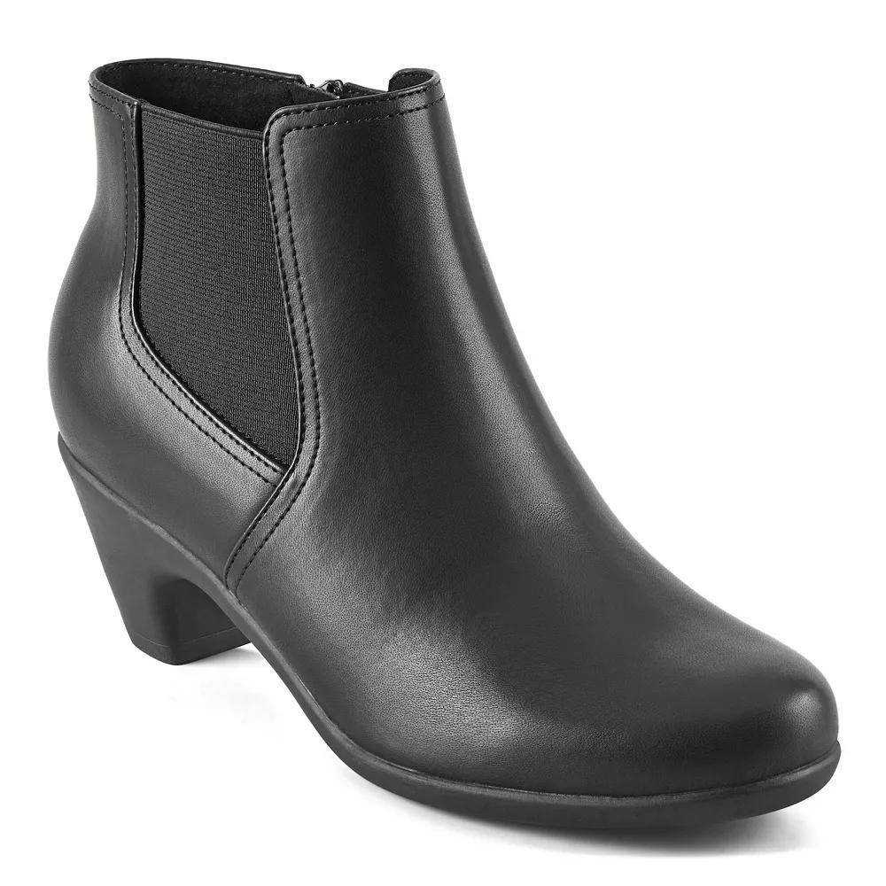 Easy Spirit Caelan Women's Heeled Ankle Boots, Size: 10, Black Product Image