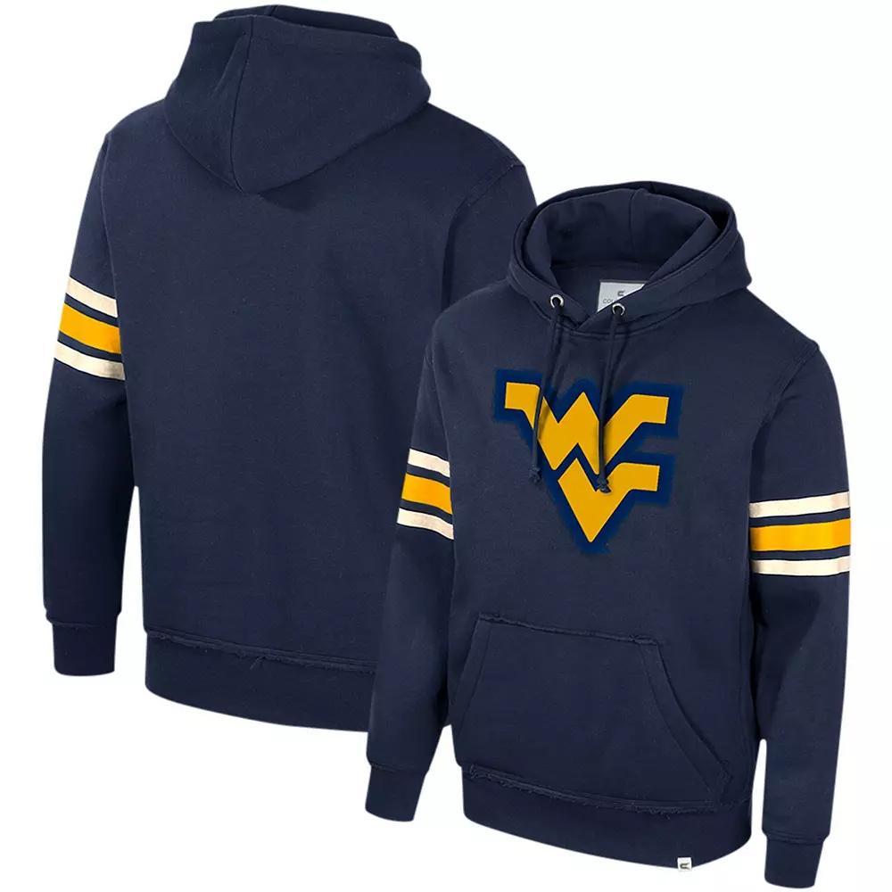 Men's Colosseum Navy West Virginia Mountaineers Saluting Pullover Hoodie, Size: Large, Blue Product Image