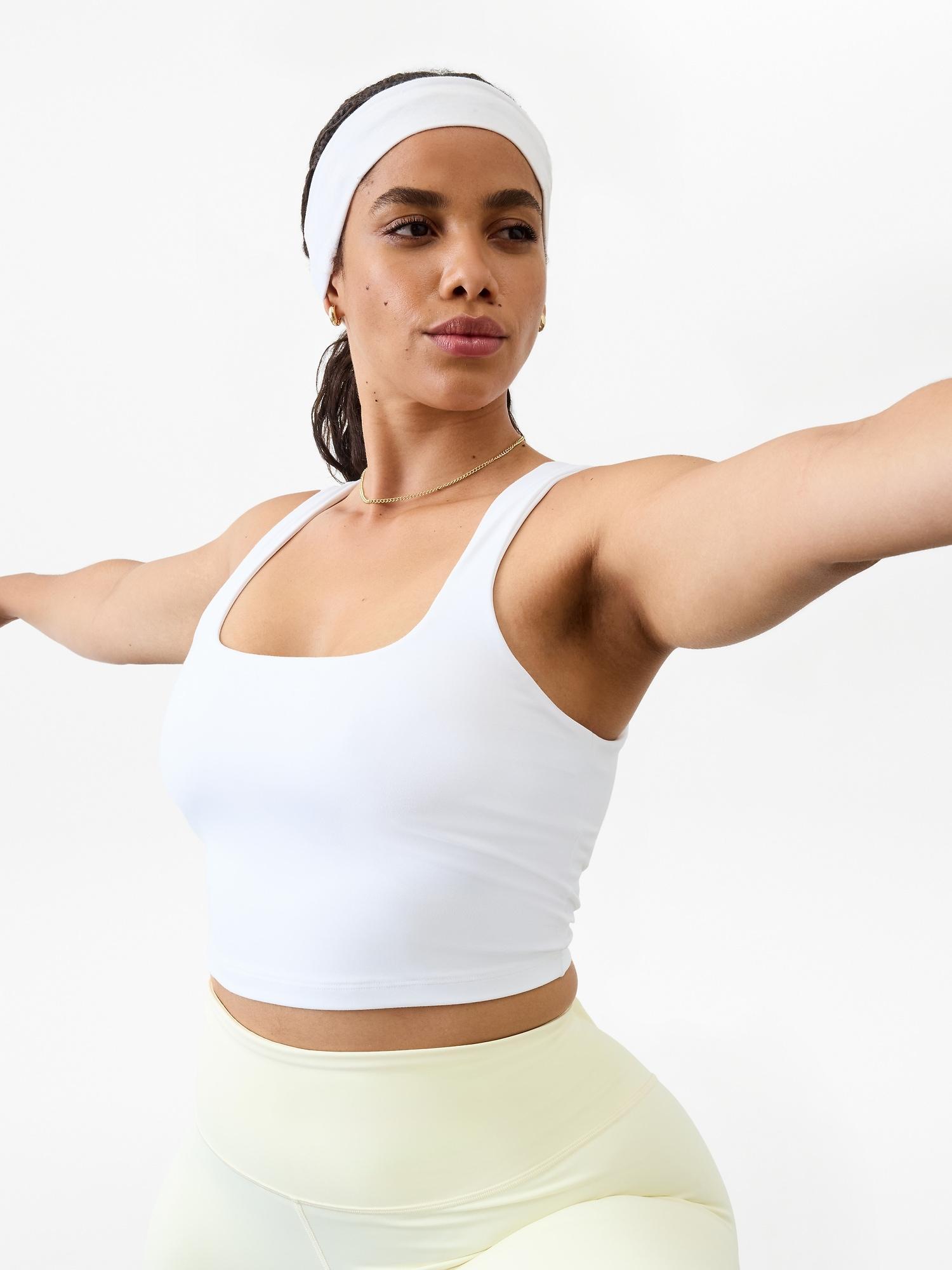 Transcend Square Neck Crop Sports Bra D-DD Product Image
