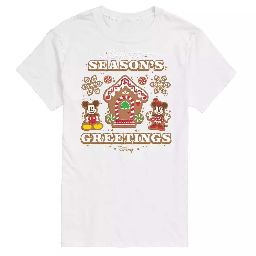 Disney's Mickey & Minnie Mouse Men's Sweet Seasons Greetings Graphic Tee, Size: XXL, Red Product Image