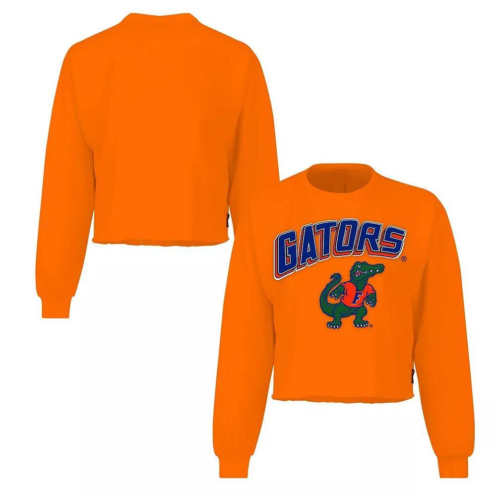 Women's Spirit Jersey Orange Florida Gators Slouchy Cropped Long Sleeve T-Shirt, Size: XL Product Image