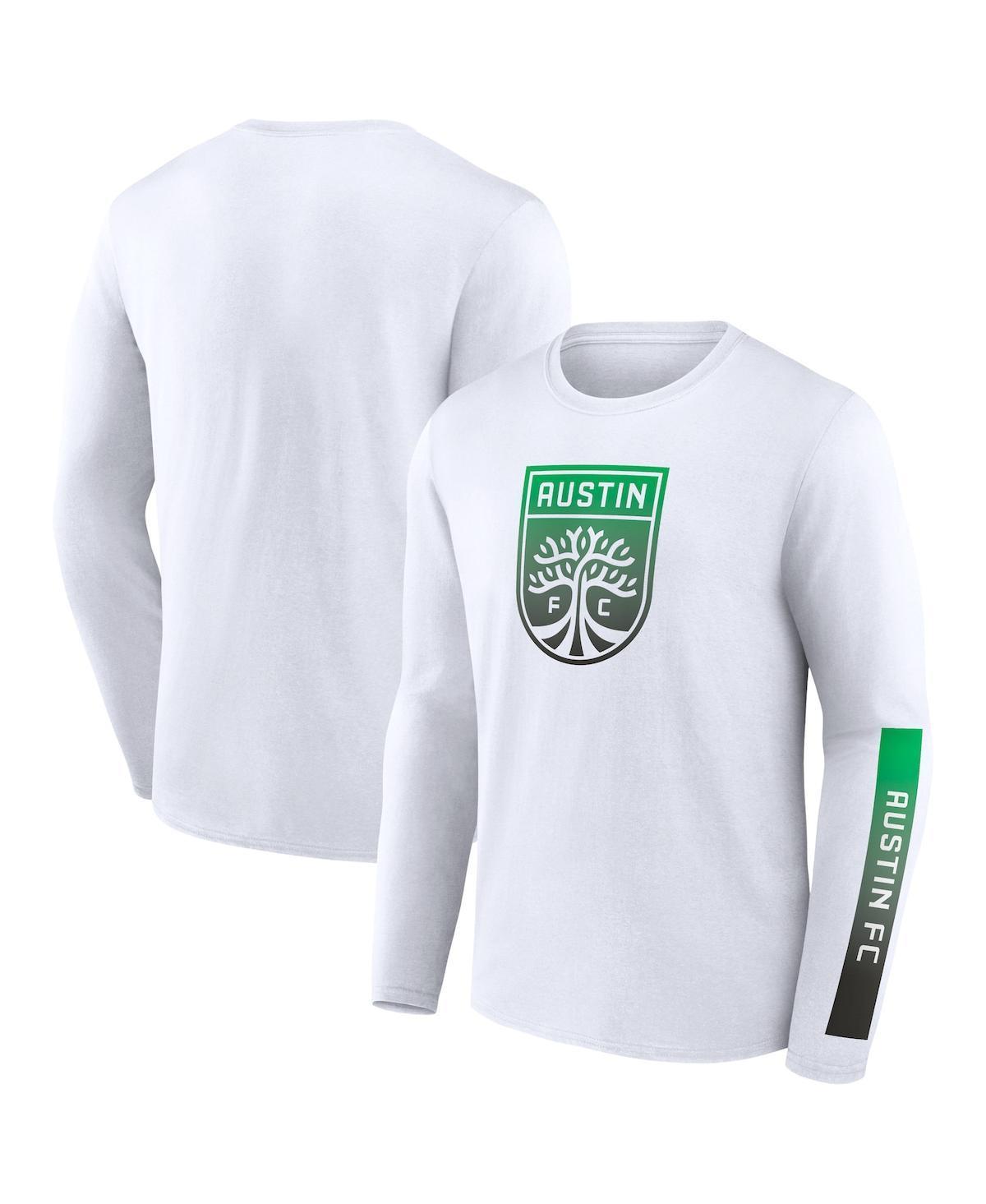 Mens Fanatics White Austin FC Long Sleeve T-Shirt Product Image
