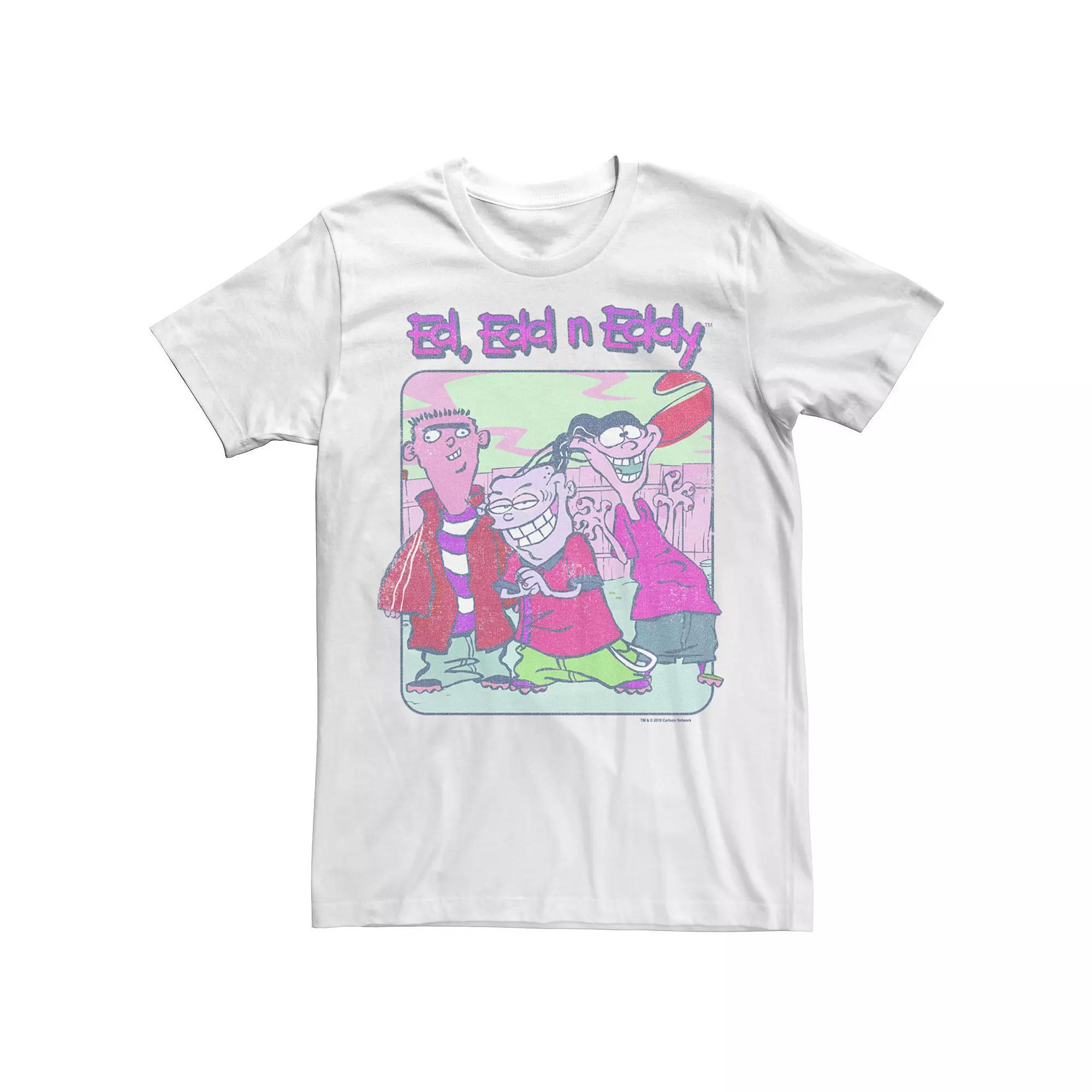 Men's Ed, Edd & Eddy Distressed Poster Tee, Size: Large, White Product Image