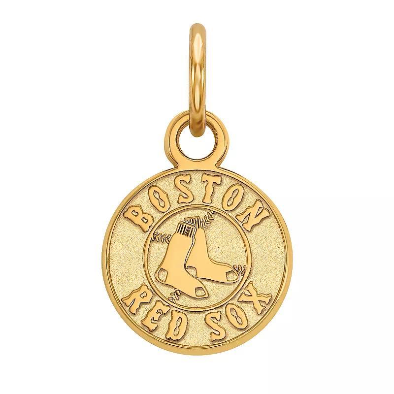 LogoArt Sterling Silver Boston Red Sox Extra-Small Pendant, Women's, Size: 15 mm, Gold Tone Product Image