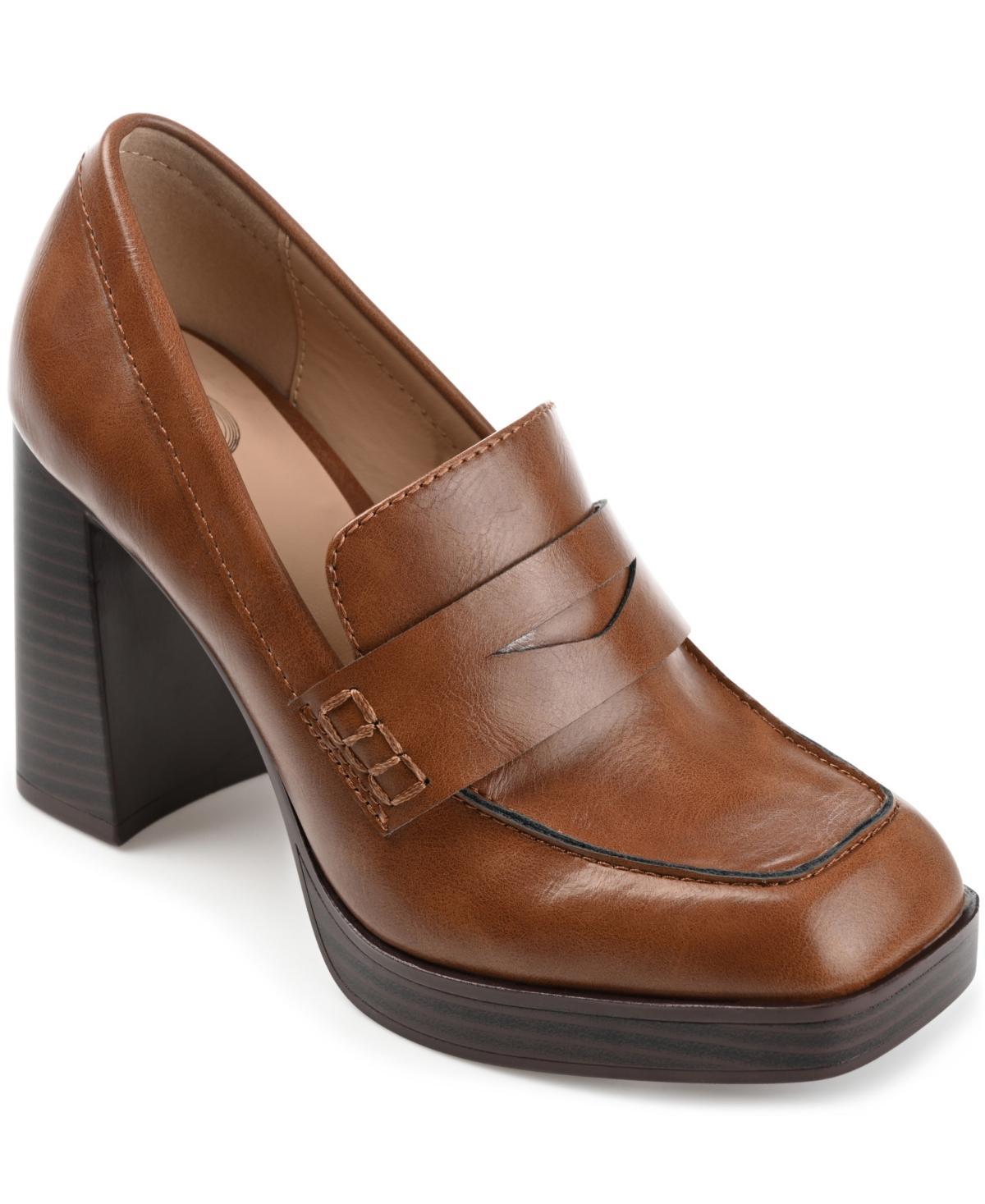 Journee Ezzey Womens Heeled Loafers Product Image