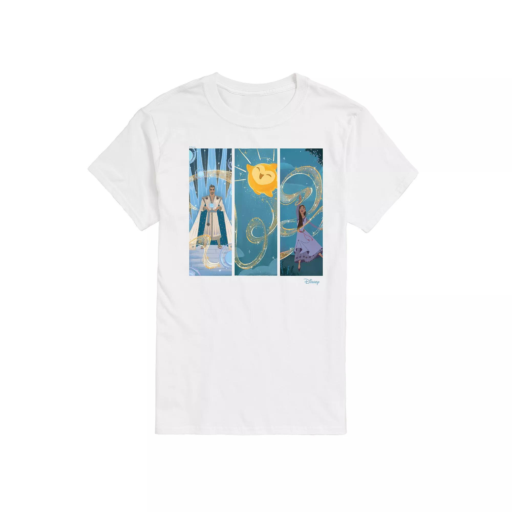 Disneys Wish Big & Tall Character Panels Graphic Tee, Mens Product Image