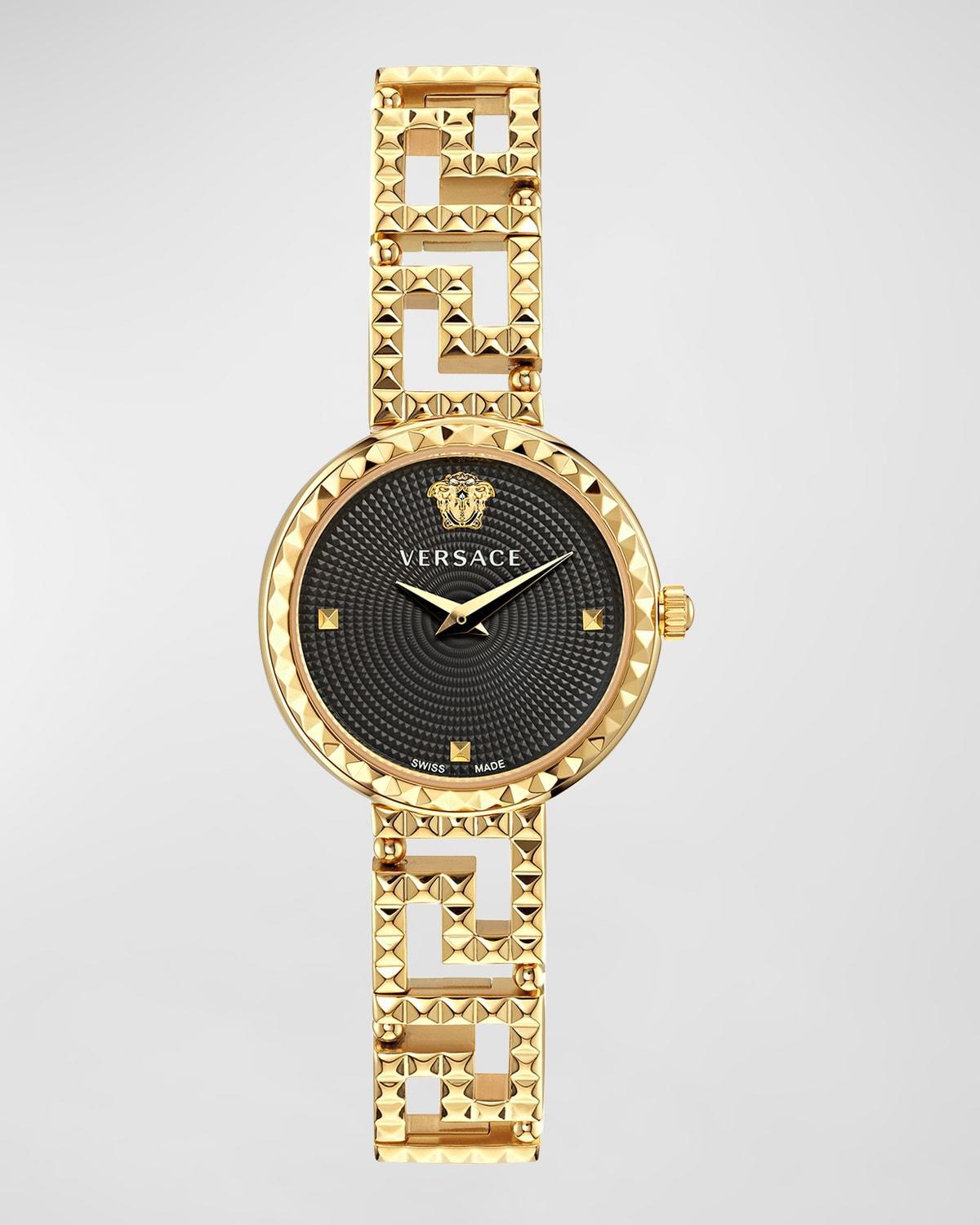 Versace Womens Greca Goddess Quartz Analog Gold Stainless Steel Bracelet Watch Product Image