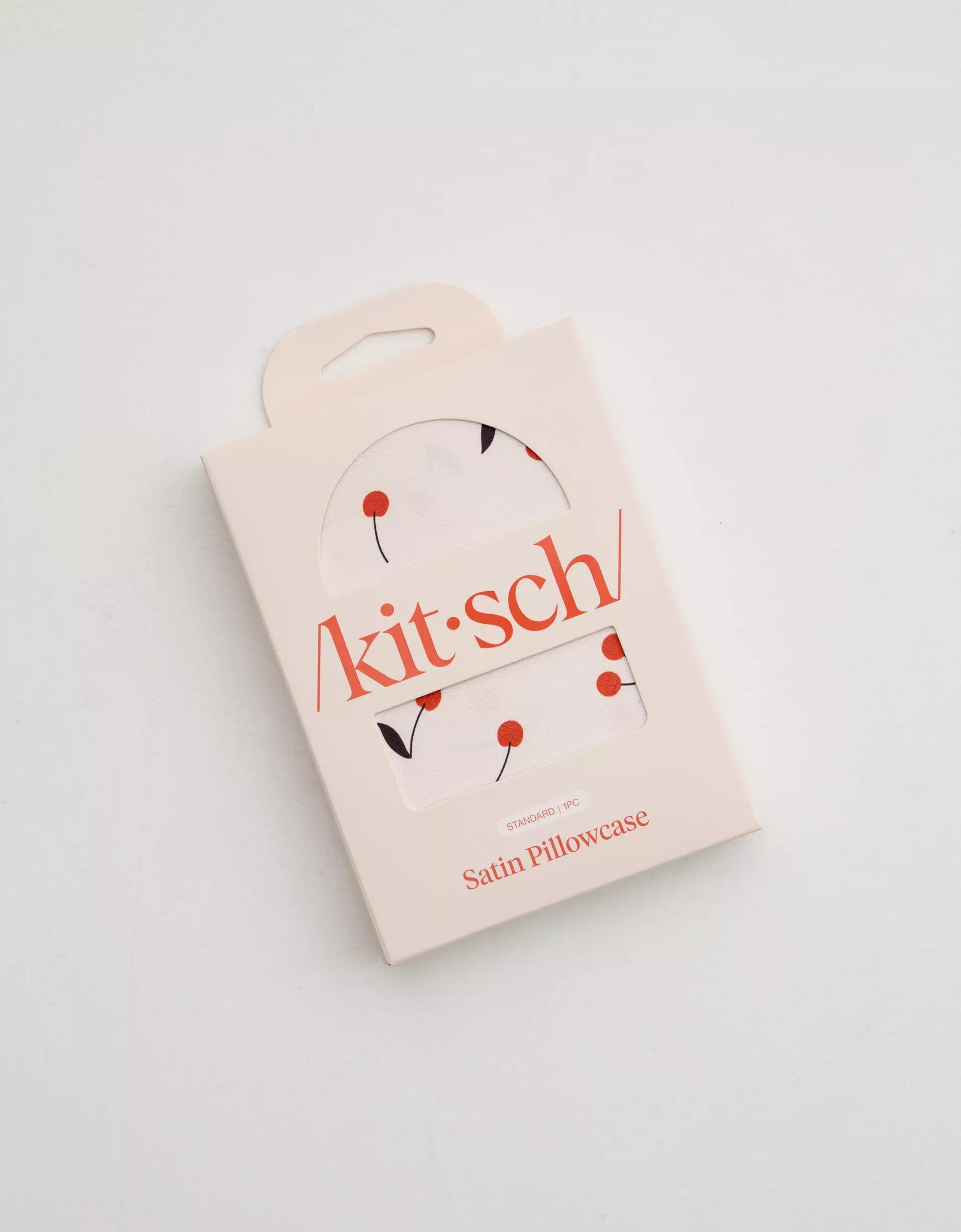 Kitsch Cherry Print Satin Pillowcase Product Image