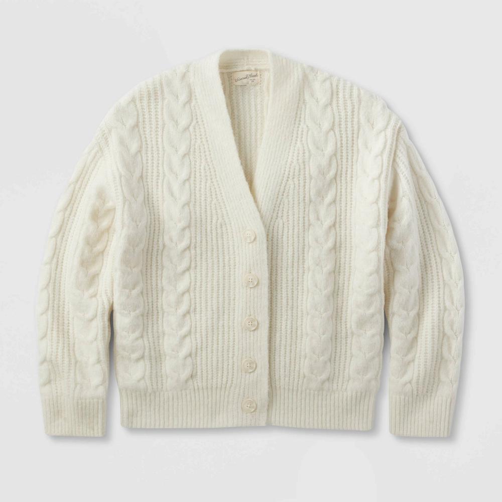 Women's Cozy Knit Cable Stitch Cardigan - Universal Thread™ Product Image