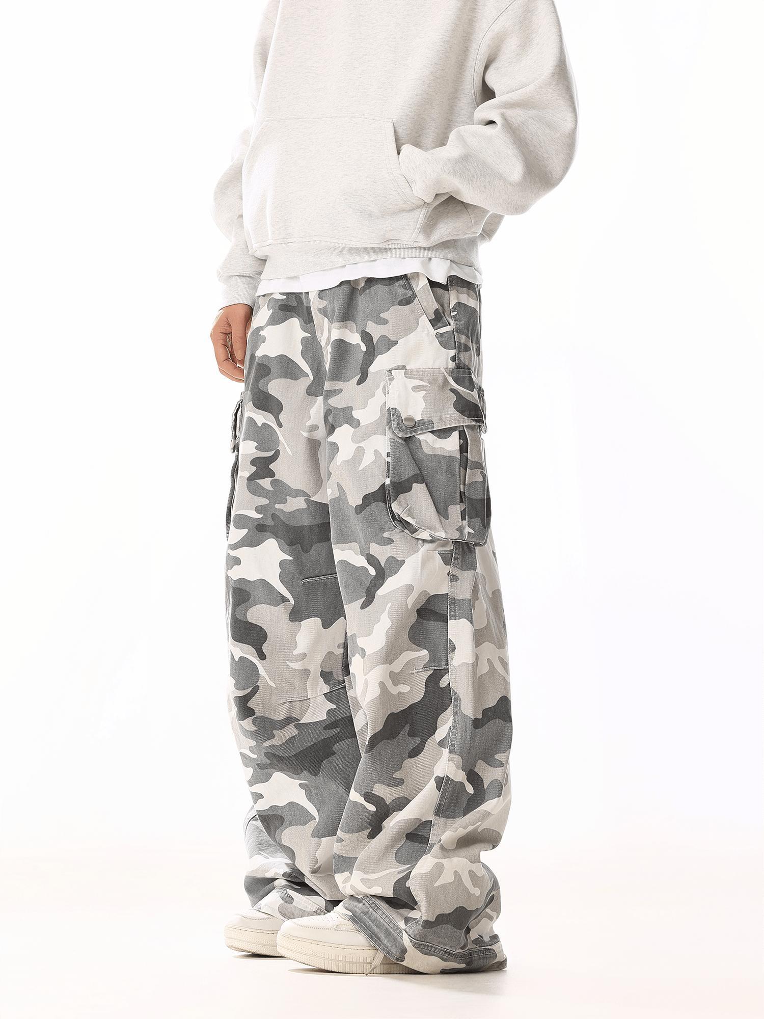 RT No. 19814 WINTER CAMO CARGO STRAIGHT PANTS Product Image