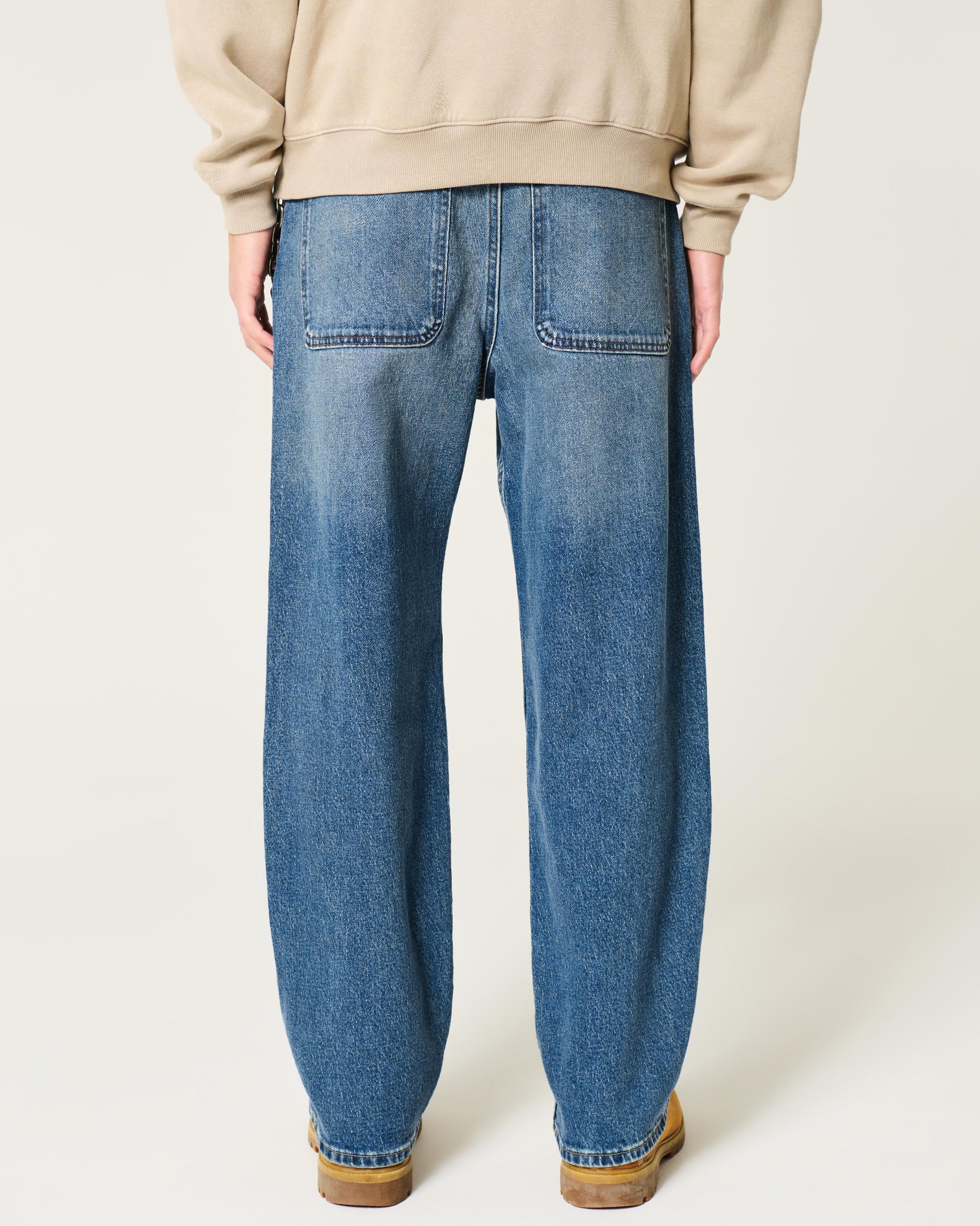 Medium Wash Baggy Jeans Product Image
