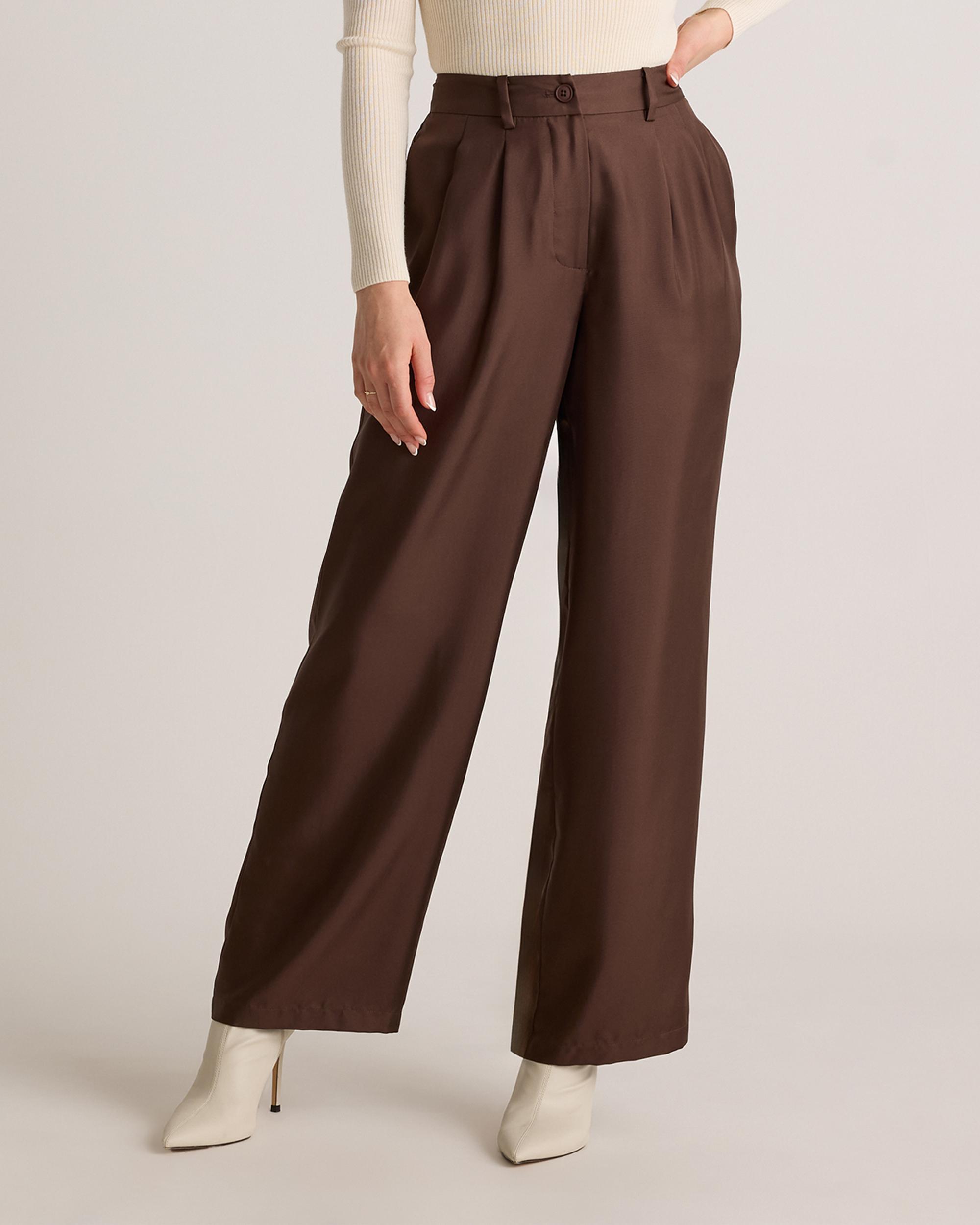 Quince | Women's 100% Silk Twill Trouser Cotton-Silk Product Image