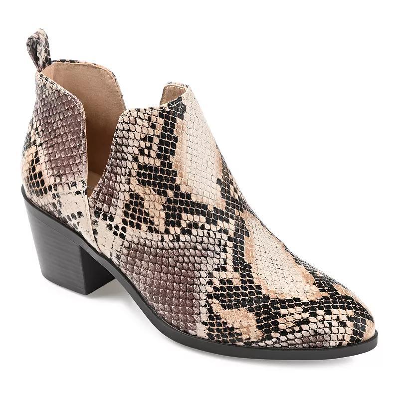 Journee Lola Womens Ankle Boots Brown Product Image