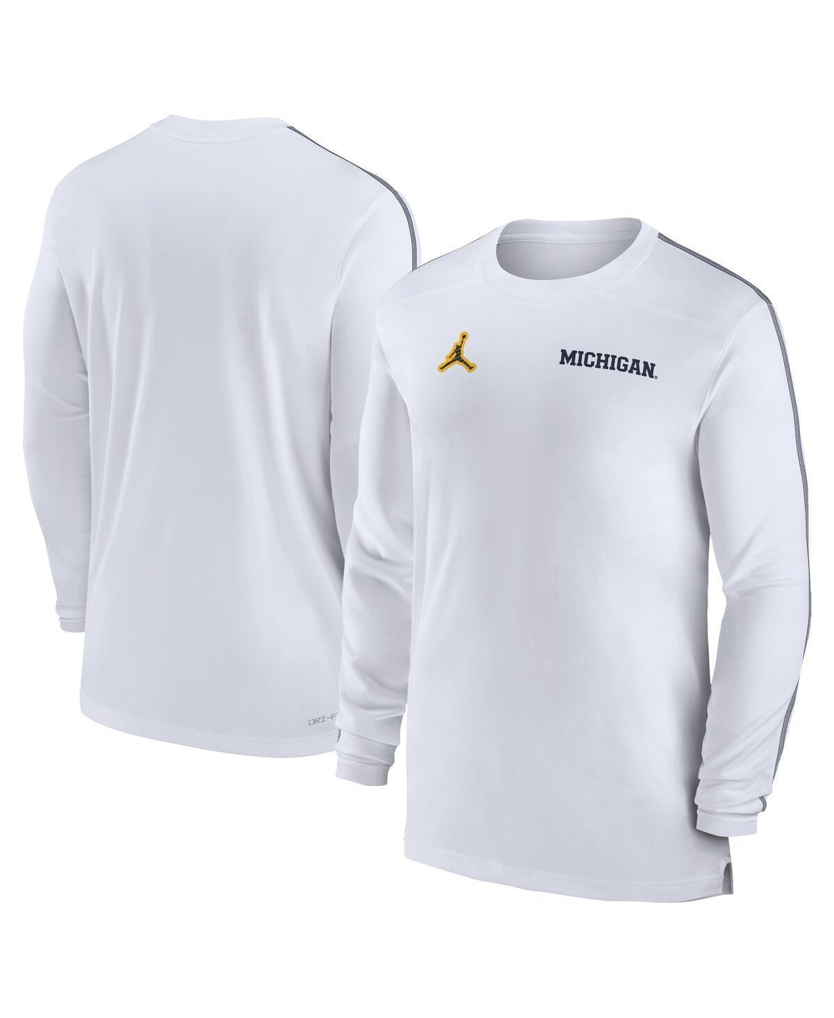Jordan Mens North Carolina Tar Heels 2024 Sideline Coach Uv Performance Long Sleeve T-Shirt - Light Blue Product Image