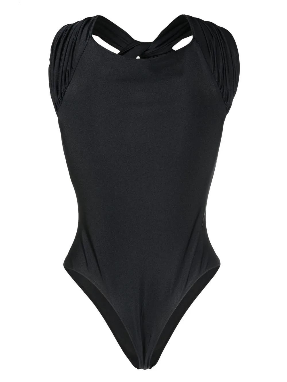 twist-front cut-out bodysuit Product Image