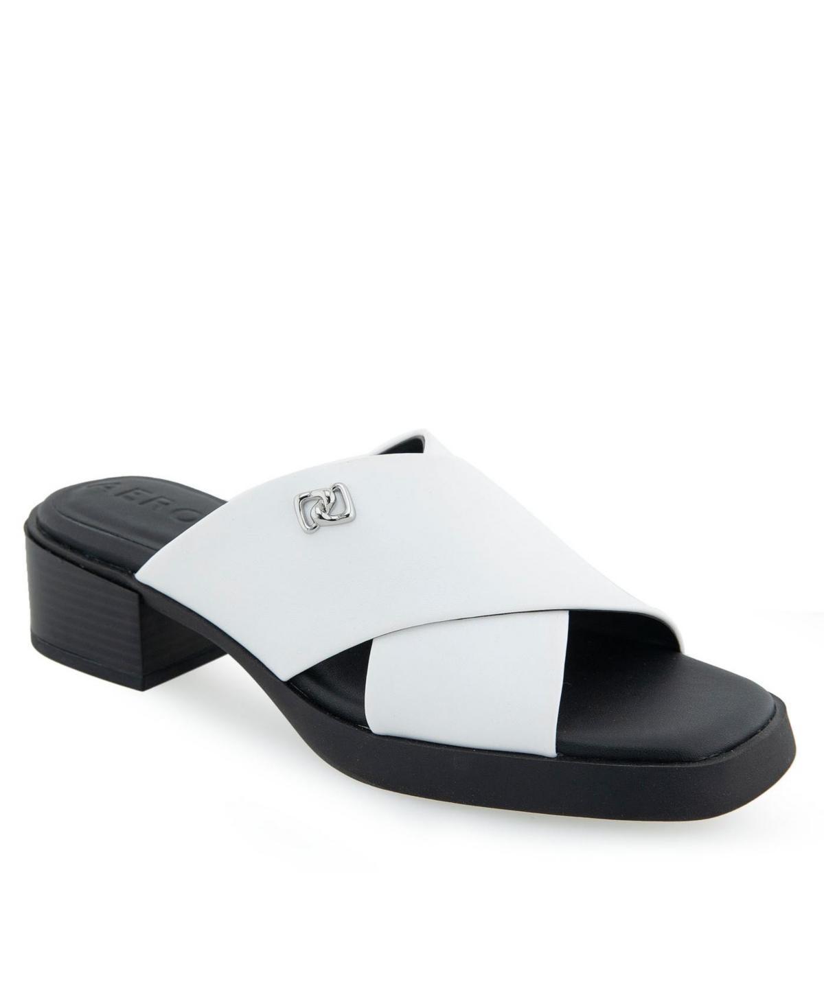 Aerosoles Duane Women's Slide Sandals, Size: 5, Black Pu Product Image