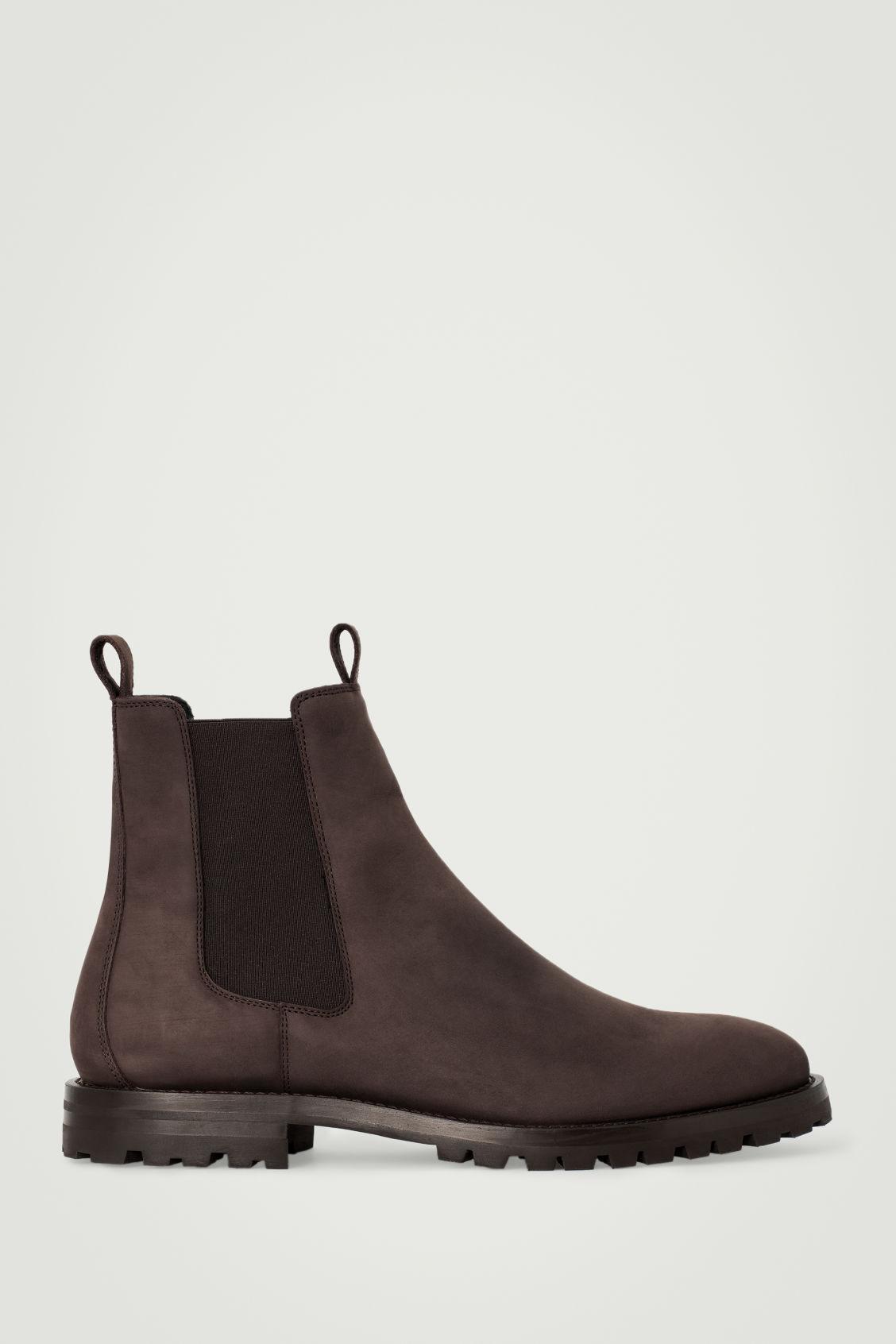 NUBUCK LEATHER CHELSEA BOOTS Product Image