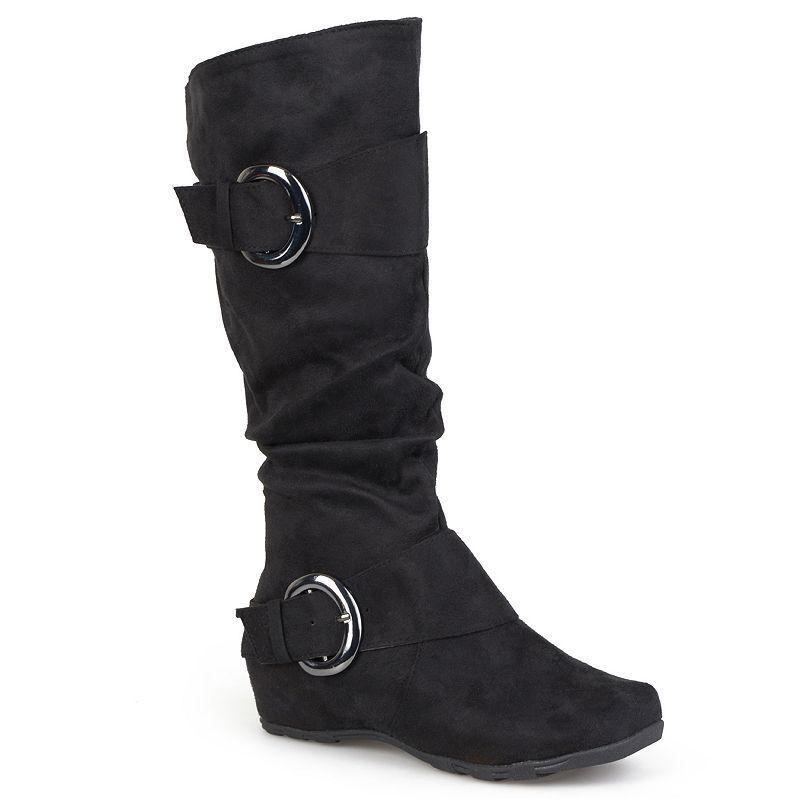 Journee Jester Women's Knee-High Boots, Girl's, Size: 11 Wc, Black Product Image