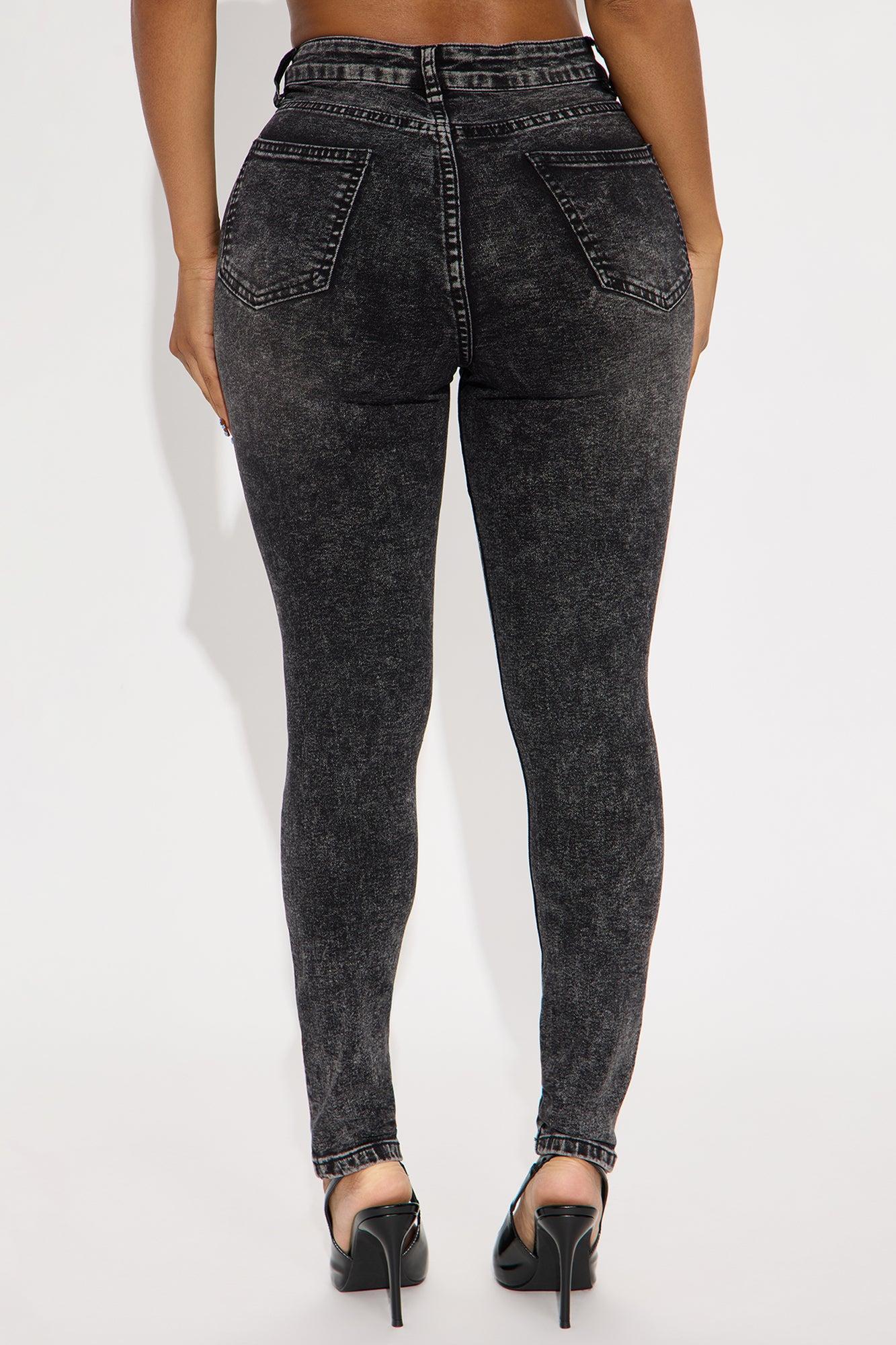 In The Black Skinny Jeans - Acid Wash Black Product Image