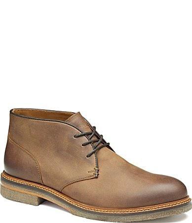 Johnston  Murphy Mens Calder Leather Chukka Lace Up Boots Product Image