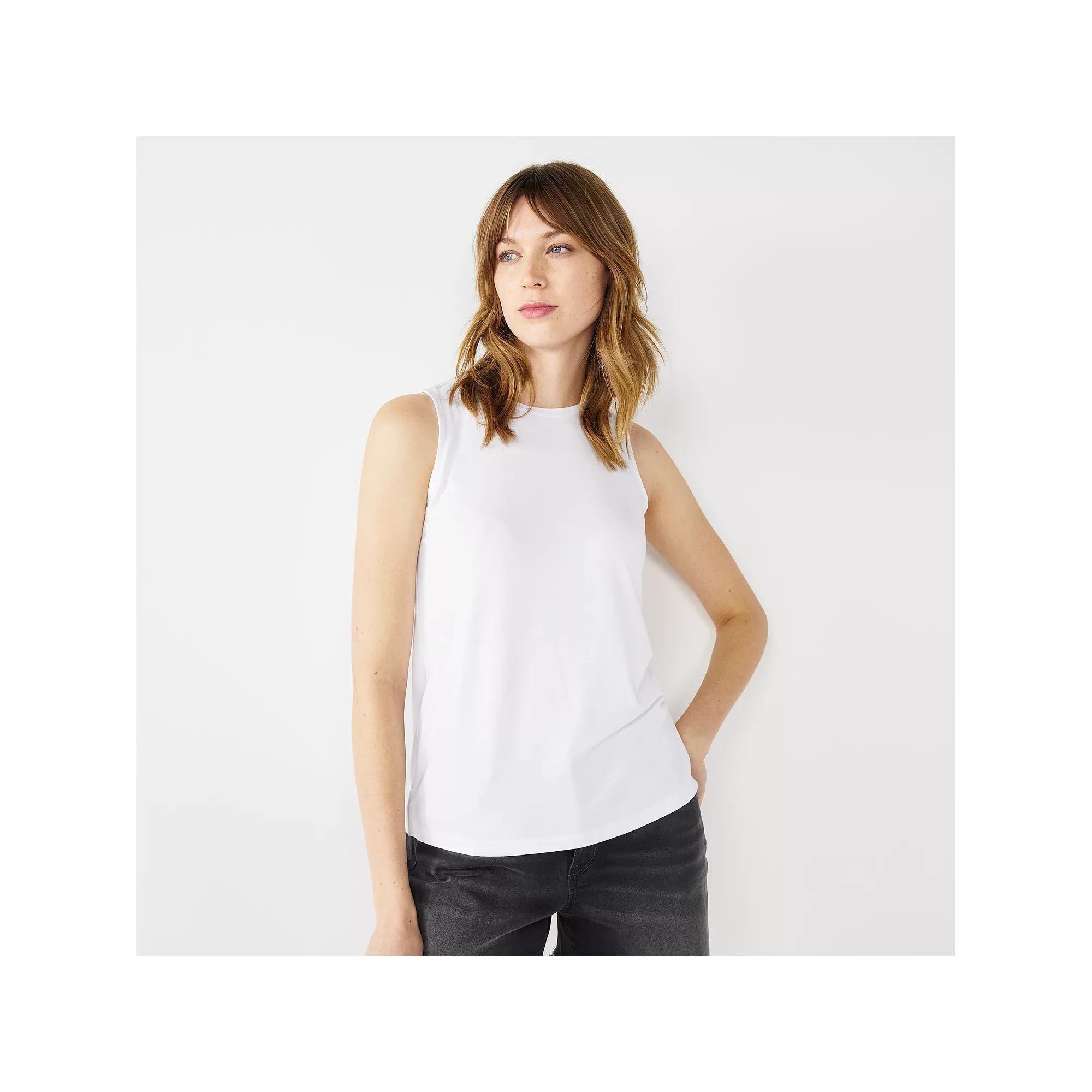 Nine West Essential Easy High-Neck Tank Top, Womens Product Image