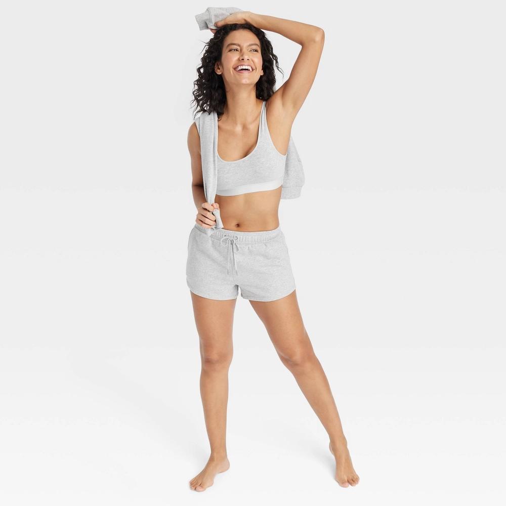 Women's Fleece Shorts - Auden™ L: Lounge Knit Midweight Above Knee Product Image