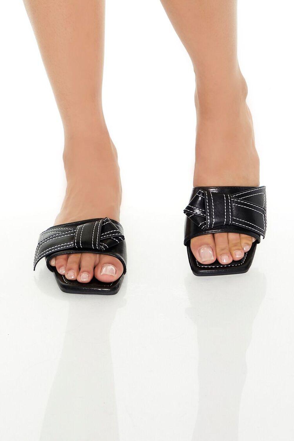 Knotted Faux Leather Sandals | Forever 21 Product Image