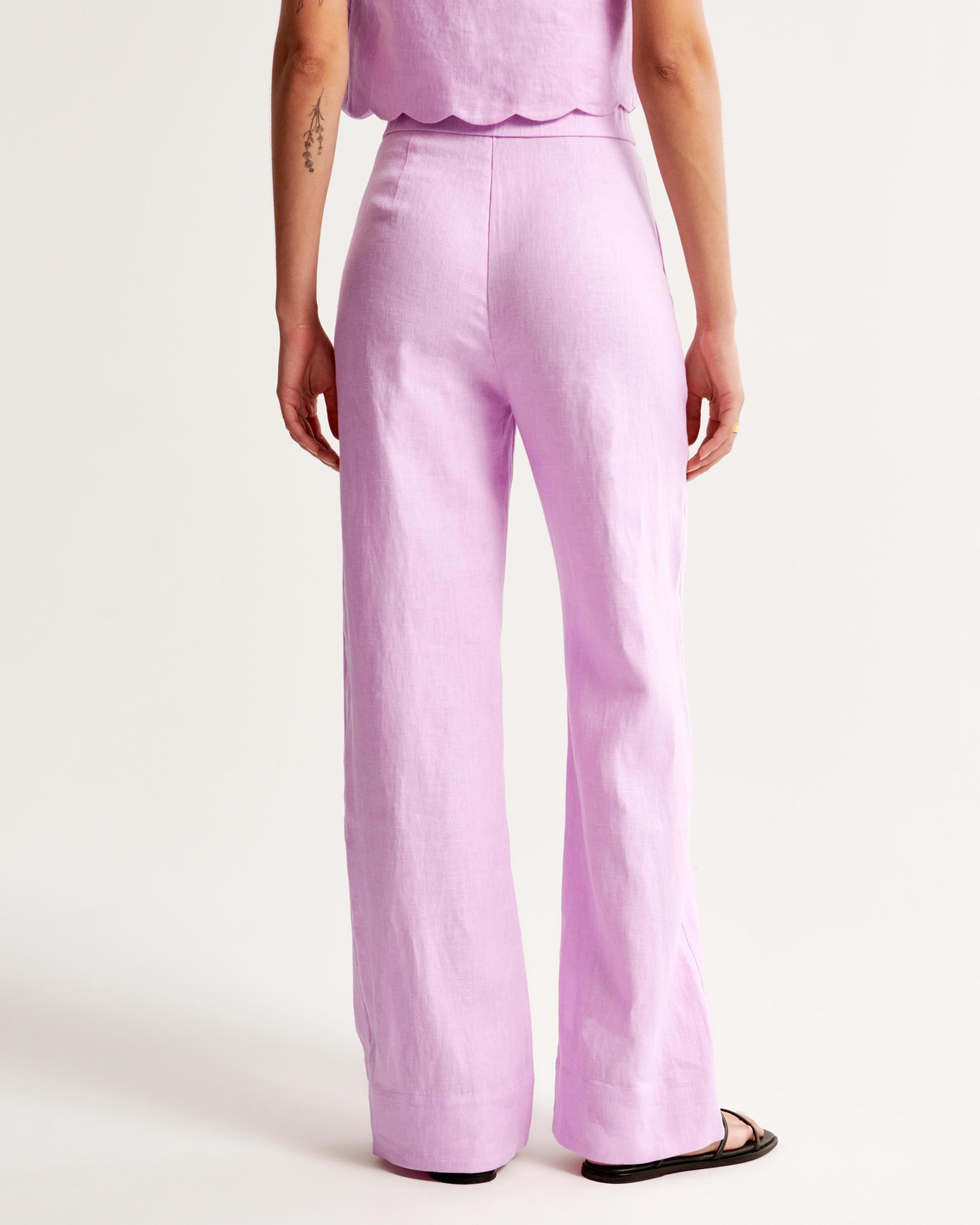 Clean Waist Premium Linen Trouser Product Image