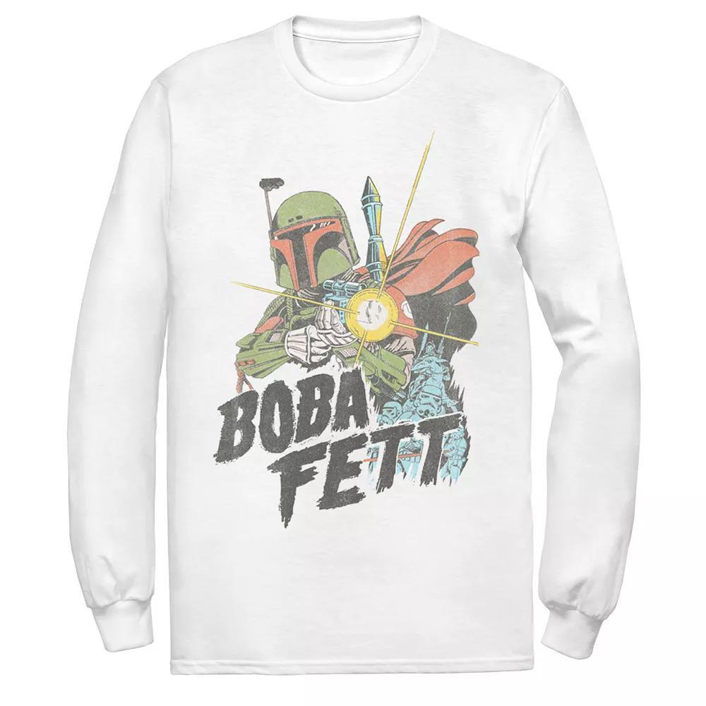 Men's Star Wars Boba Fett Retro Portrait Tee, Size: XXL, Athletic Grey Product Image