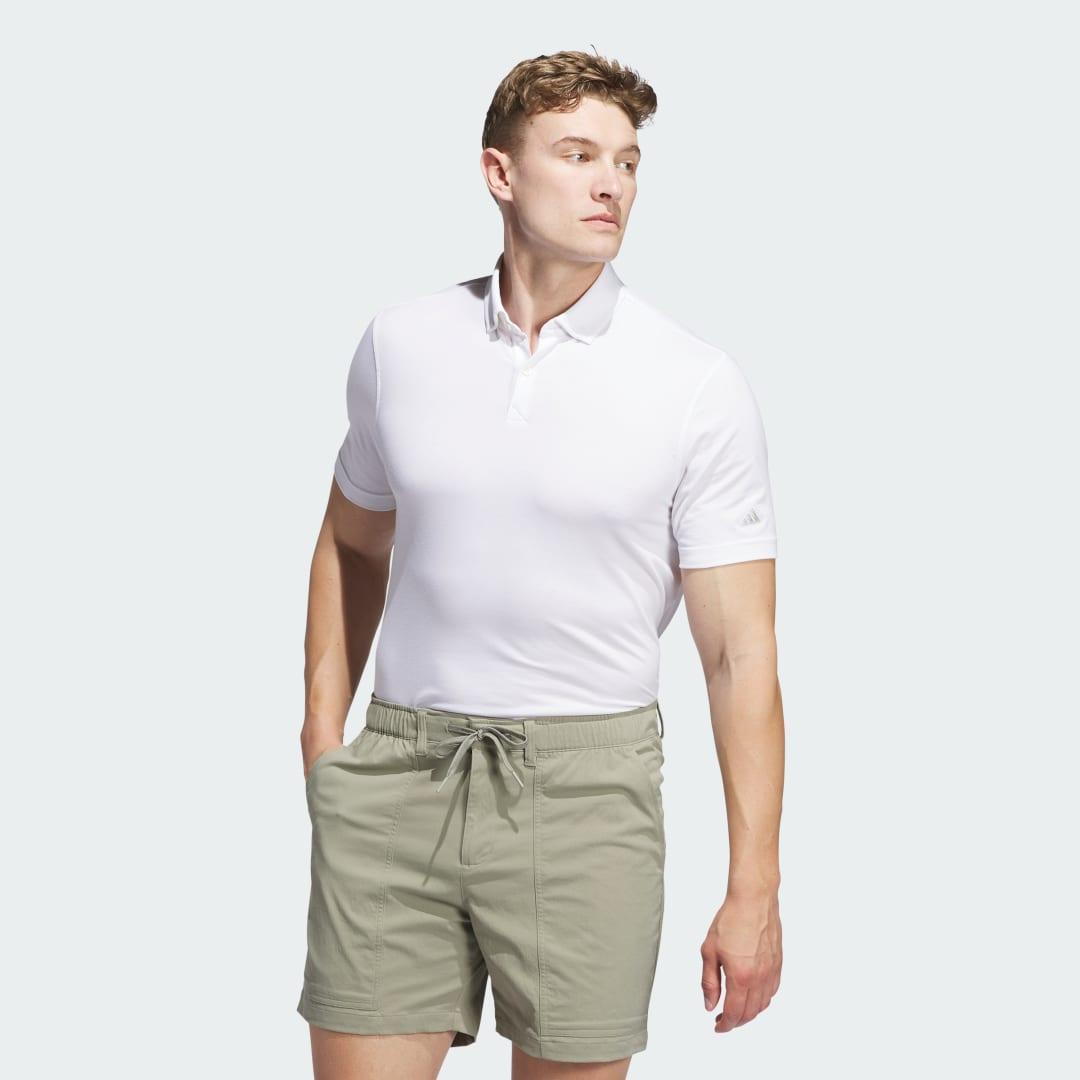 adidas Go-To Woven Golf Shorts Silver Pebble 2XL Mens Product Image