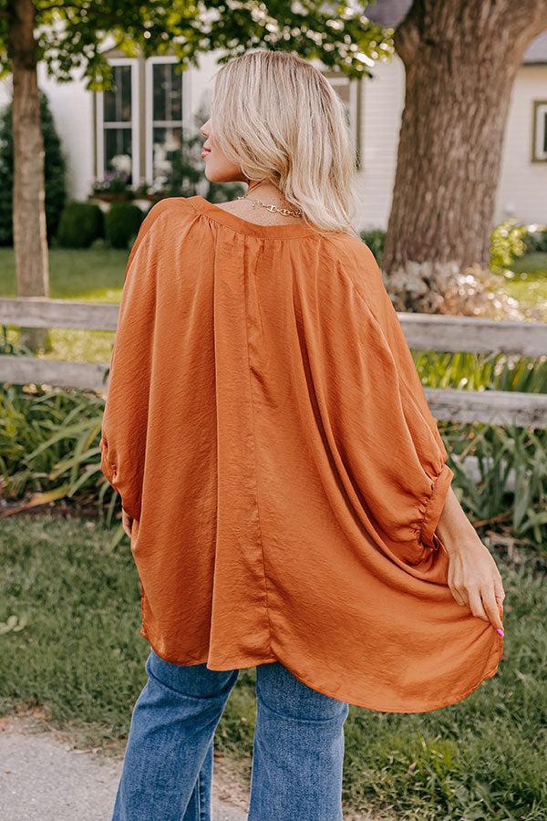 New To Town Shift Top In Camel Curves Product Image