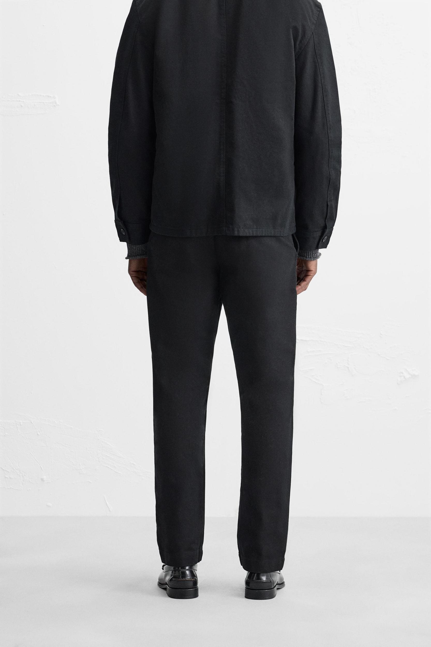 STRAIGHT FIT TWILL PANTS Product Image