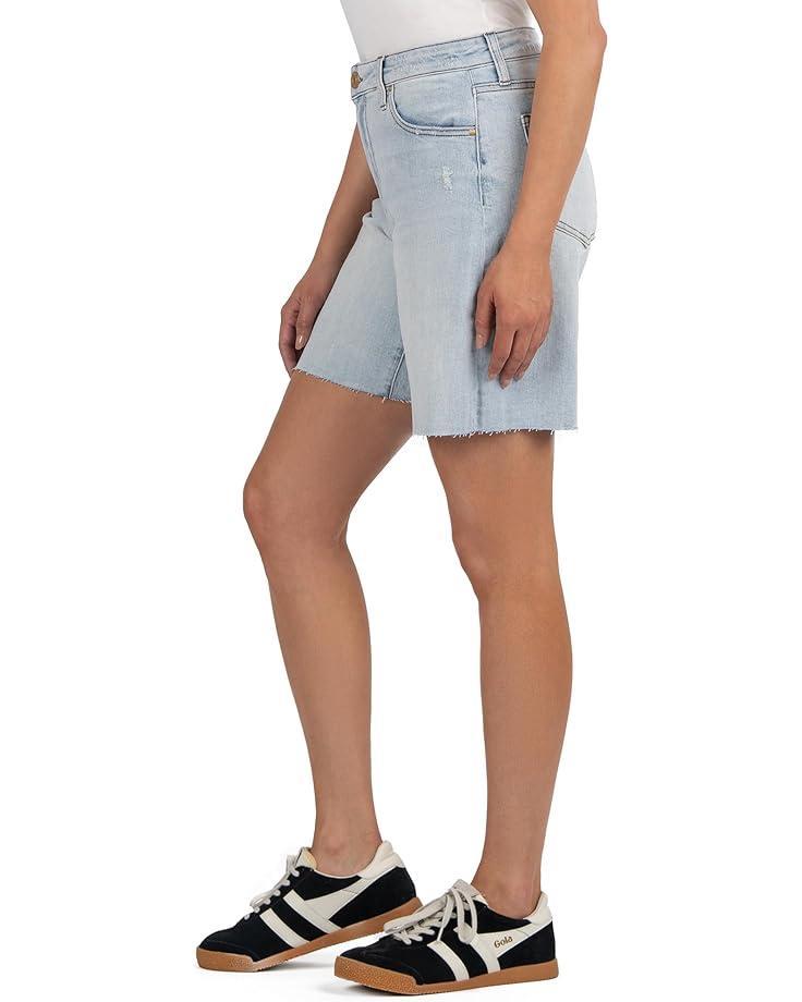 Hailey High-Rise Shorts with Raw Hem Product Image