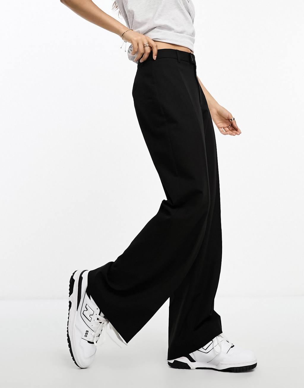 Stradivarius Petite tailored straight pants Product Image