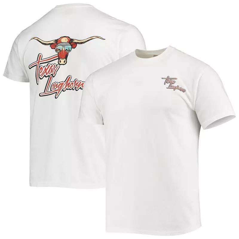 Men's White Texas Longhorns Mascot Bandana T-Shirt, Size: XL Product Image