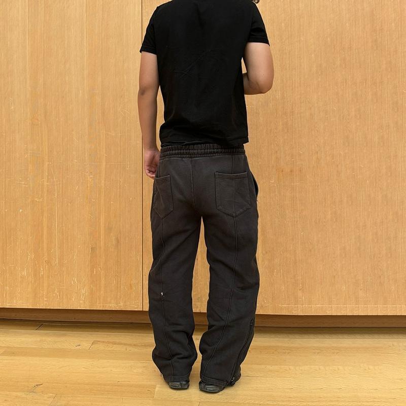 Hiphop Dividing Line Design Basic Sports Sweatpants Product Image