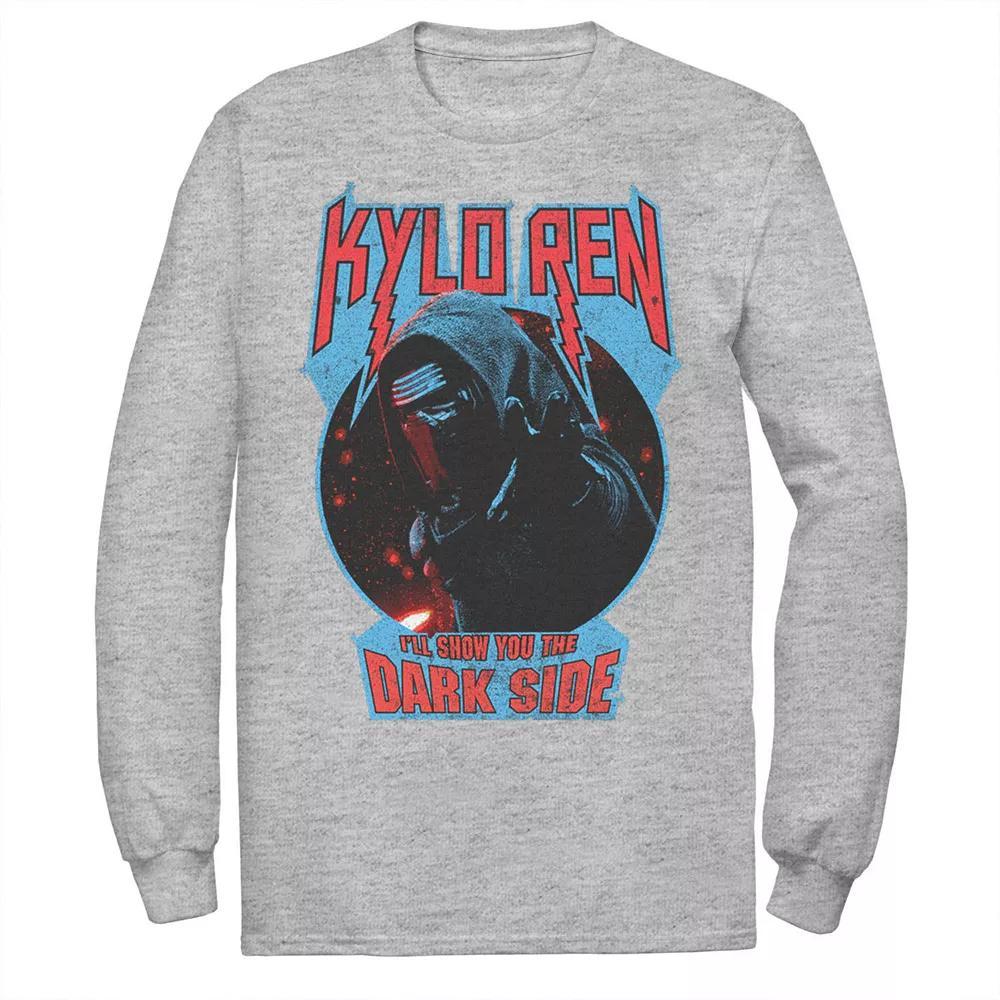 Men's Star Wars Kylo Ren Show You The Dark Side Metal Text Tee, Size: Small, White Product Image
